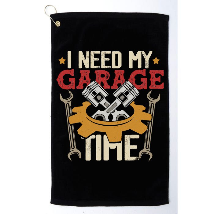 I Need My Garage Time Car Garage Auto Mechanic Car Lover Golf Towel