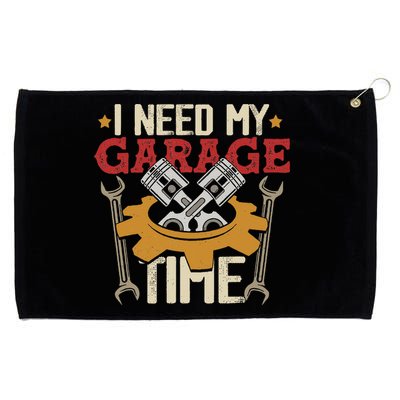 I Need My Garage Time Car Garage Auto Mechanic Car Lover Grommeted Golf Towel