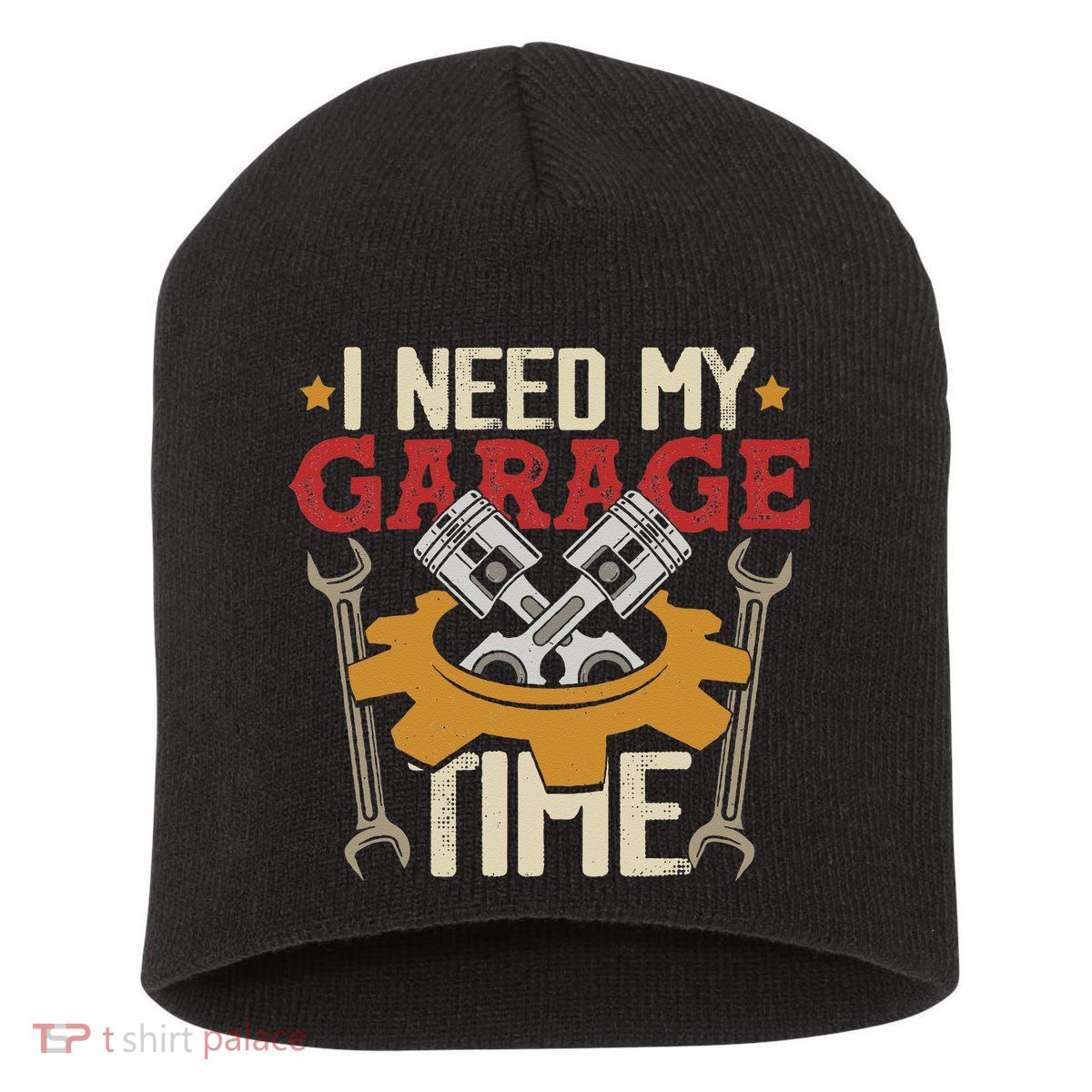 I Need My Garage Time Car Garage Auto Mechanic Car Lover Short Acrylic Beanie