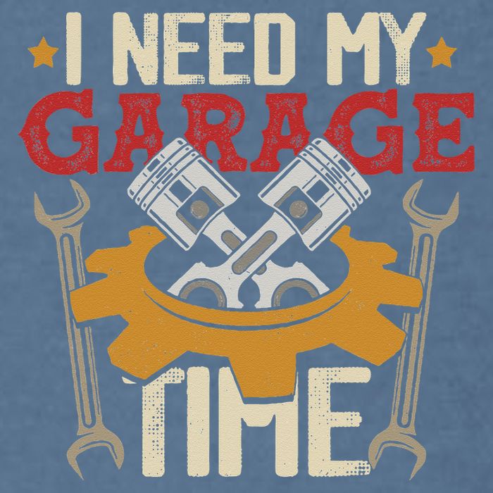 I Need My Garage Time Car Garage Auto Mechanic Car Lover Garment-Dyed Sweatshirt