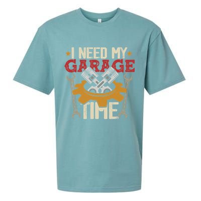I Need My Garage Time Car Garage Auto Mechanic Car Lover Sueded Cloud Jersey T-Shirt