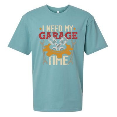 I Need My Garage Time Car Garage Auto Mechanic Car Lover Sueded Cloud Jersey T-Shirt