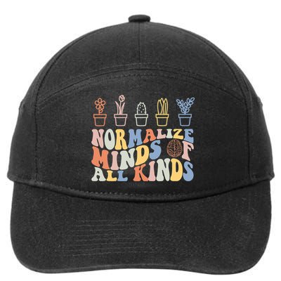 Inclusion Normalize Minds Of All Kinds Autism Awareness 7-Panel Snapback Hat