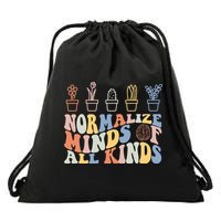 Inclusion Normalize Minds Of All Kinds Autism Awareness Drawstring Bag