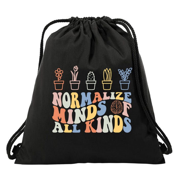 Inclusion Normalize Minds Of All Kinds Autism Awareness Drawstring Bag