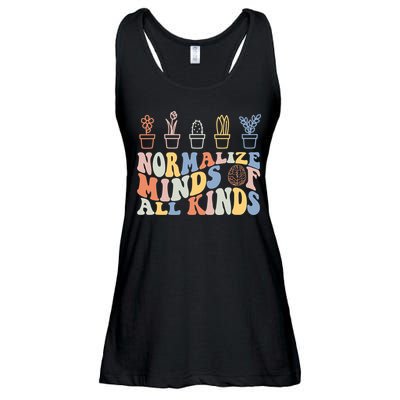 Inclusion Normalize Minds Of All Kinds Autism Awareness Ladies Essential Flowy Tank