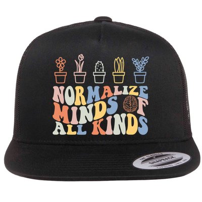 Inclusion Normalize Minds Of All Kinds Autism Awareness Flatbill Hat