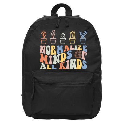 Inclusion Normalize Minds Of All Kinds Autism Awareness 16 in Basic Backpack