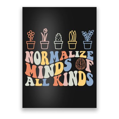 Inclusion Normalize Minds Of All Kinds Autism Awareness Poster