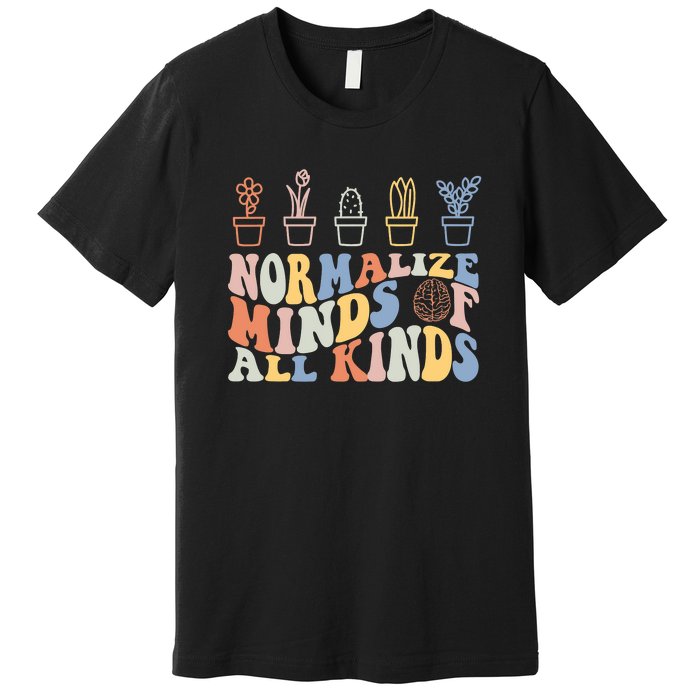 Inclusion Normalize Minds Of All Kinds Autism Awareness Premium T-Shirt