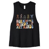 Inclusion Normalize Minds Of All Kinds Autism Awareness Women's Racerback Cropped Tank