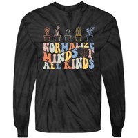 Inclusion Normalize Minds Of All Kinds Autism Awareness Tie-Dye Long Sleeve Shirt