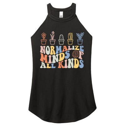 Inclusion Normalize Minds Of All Kinds Autism Awareness Women's Perfect Tri Rocker Tank