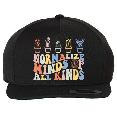 Inclusion Normalize Minds Of All Kinds Autism Awareness Wool Snapback Cap