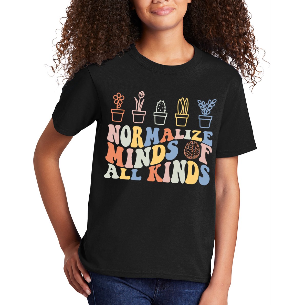 Inclusion Normalize Minds Of All Kinds Autism Awareness Kids T-Shirt