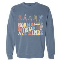 Inclusion Normalize Minds Of All Kinds Autism Awareness Garment-Dyed Sweatshirt