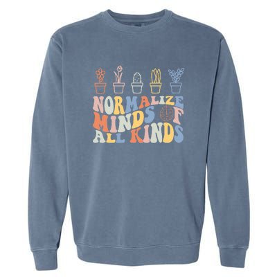 Inclusion Normalize Minds Of All Kinds Autism Awareness Garment-Dyed Sweatshirt