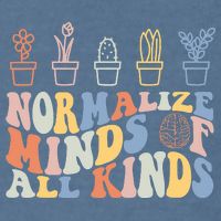 Inclusion Normalize Minds Of All Kinds Autism Awareness Garment-Dyed Sweatshirt