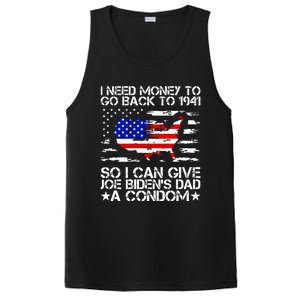 I Need Money To Go Back To 1941 Funny Joe Biden On Back PosiCharge Competitor Tank