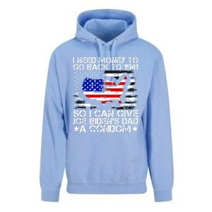 I Need Money To Go Back To 1941 Funny Joe Biden On Back Unisex Surf Hoodie