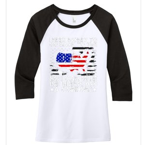 I Need Money To Go Back To 1941 Funny Joe Biden On Back Women's Tri-Blend 3/4-Sleeve Raglan Shirt