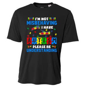 I'm Not Misbehaving I Have Autism Awareness Autistic Cooling Performance Crew T-Shirt