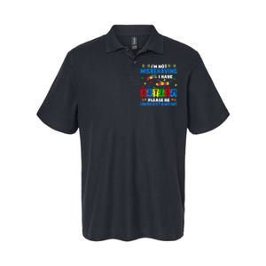 I'm Not Misbehaving I Have Autism Awareness Autistic Softstyle Adult Sport Polo