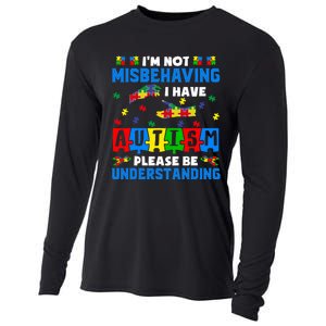 I'm Not Misbehaving I Have Autism Awareness Autistic Cooling Performance Long Sleeve Crew