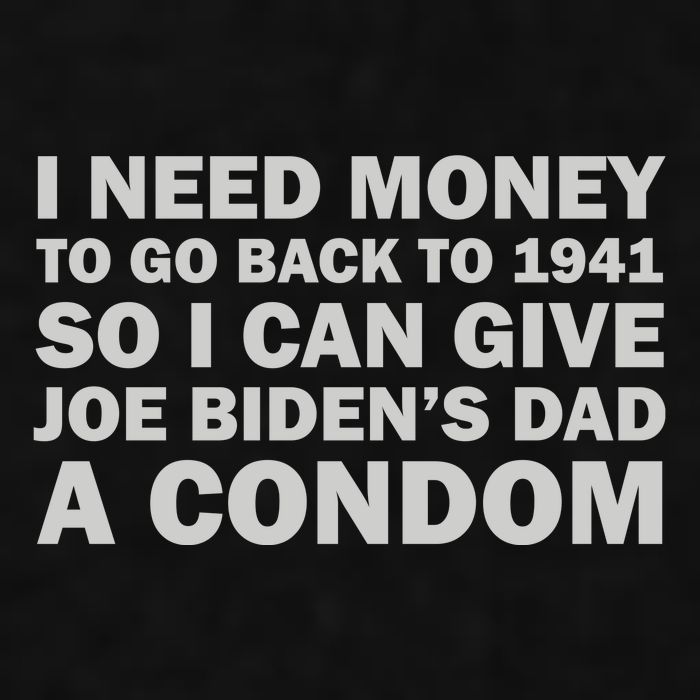 I Need Money To Go Back To 1941 So I Can Give Joe Biden4s Dad A Condom Ladies PosiCharge Tri-Blend Wicking Tank