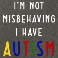 I'm Not Misbehaving I Have Autism Cotton Canvas Backpack