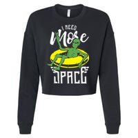 I Need More Space Cropped Pullover Crew