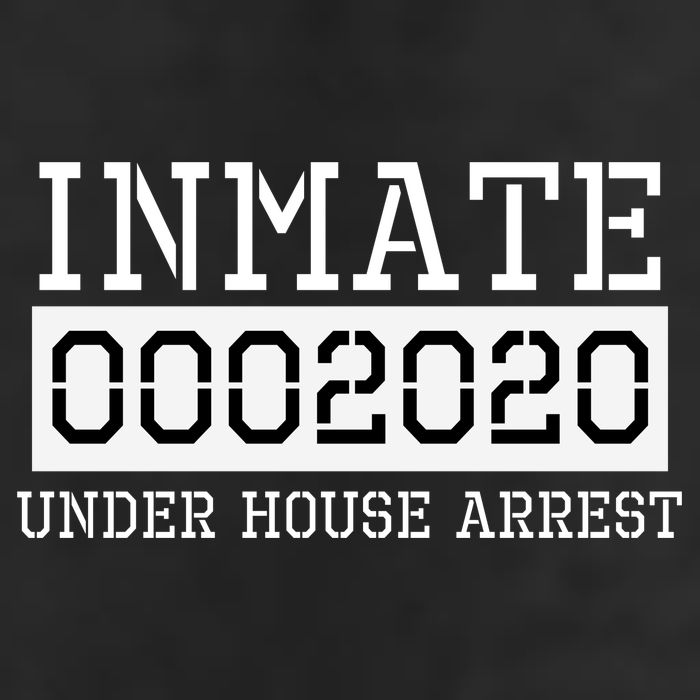 Inmate Under House Arrest Funny Prison Costume Garment-Dyed Heavyweight T-Shirt