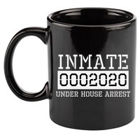 Inmate Under House Arrest Funny Prison Costume 11oz C Handle Ceramic Mug