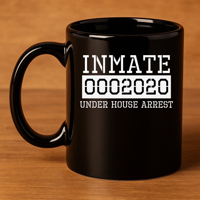 Inmate Under House Arrest Funny Prison Costume 11oz C Handle Ceramic Mug