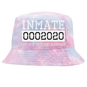 Inmate Under House Arrest Funny Prison Costume Tie-Dyed Bucket Hat