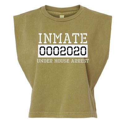 Inmate Under House Arrest Funny Prison Costume Garment-Dyed Women's Muscle Tee