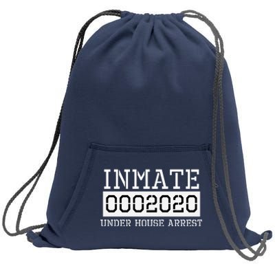 Inmate Under House Arrest Funny Prison Costume Sweatshirt Cinch Pack Bag