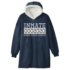 Inmate Under House Arrest Funny Prison Costume Hooded Wearable Blanket