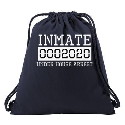 Inmate Under House Arrest Funny Prison Costume Drawstring Bag