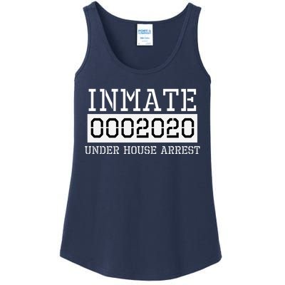 Inmate Under House Arrest Funny Prison Costume Ladies Essential Tank