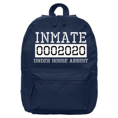 Inmate Under House Arrest Funny Prison Costume 16 in Basic Backpack