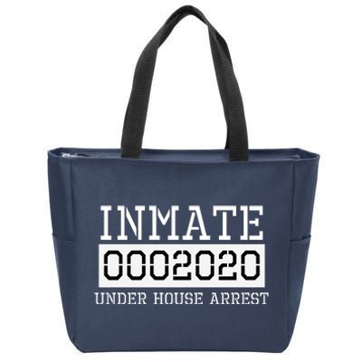 Inmate Under House Arrest Funny Prison Costume Zip Tote Bag