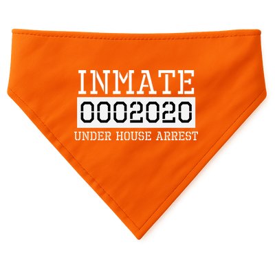 Inmate Under House Arrest Funny Prison Costume USA-Made Doggie Bandana