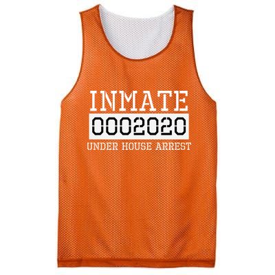 Inmate Under House Arrest Funny Prison Costume Mesh Reversible Basketball Jersey Tank