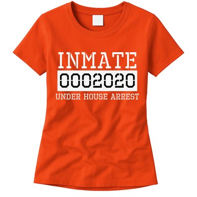 Inmate Under House Arrest Funny Prison Costume Womens T-Shirt