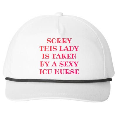 Icu Nurse Nursing Rn Valentines Day Gift Snapback Five-Panel Rope Hat