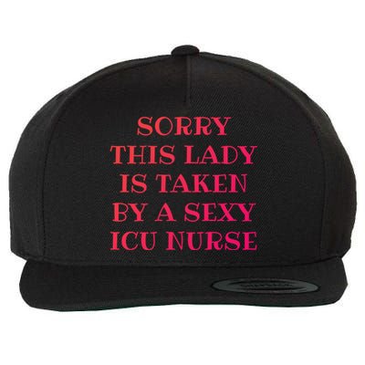 Icu Nurse Nursing Rn Valentines Day Gift Wool Snapback Cap