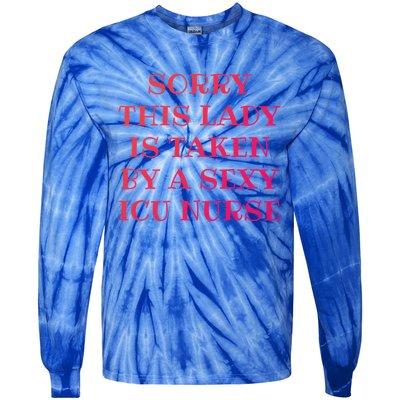 Icu Nurse Nursing Rn Valentines Day Gift Tie-Dye Long Sleeve Shirt