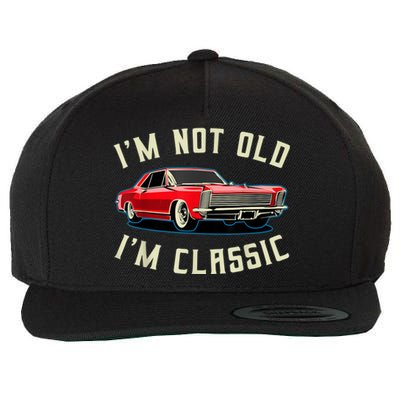 I’M NOT OLD I’M CLASSIC Retro Vintage Car  Funny Wool Snapback Cap