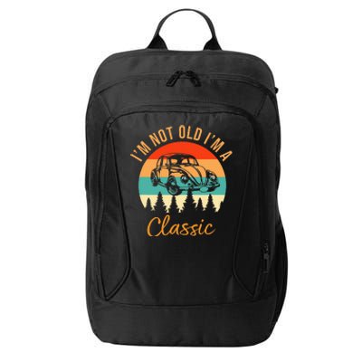 IM Not Old IM Classic Car Retro City Backpack